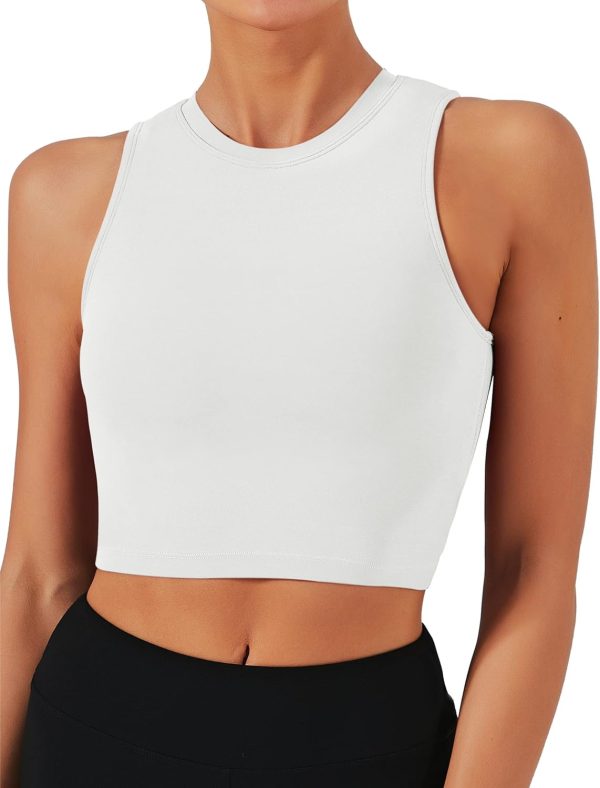 Sports Bras for Women Removable Padded Yoga Tank Tops Sleeveless Fitness Workout Crop Tops