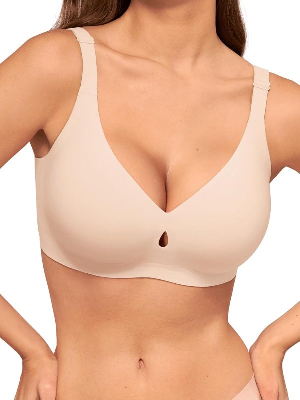 Bras for Women No Underwire Wireless Bras - Seamless Push Up Full Coverage s Comfortable Everyday Bra