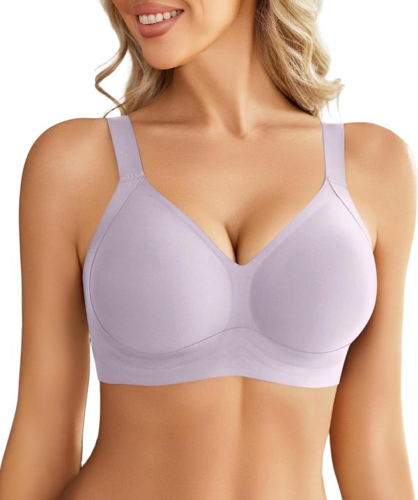 Women Seamless Bra No Underwire Push Up Bras Soft Wireless  Full Coverage Everyday Bra