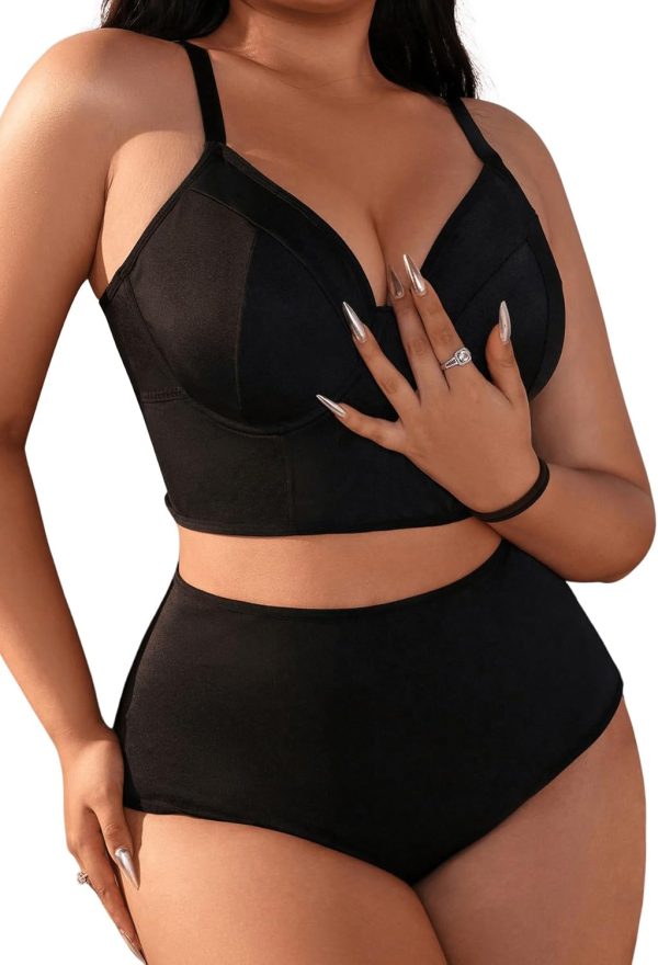 Women Plus Size Lingerie Set Underwire Bra and Panty Sets