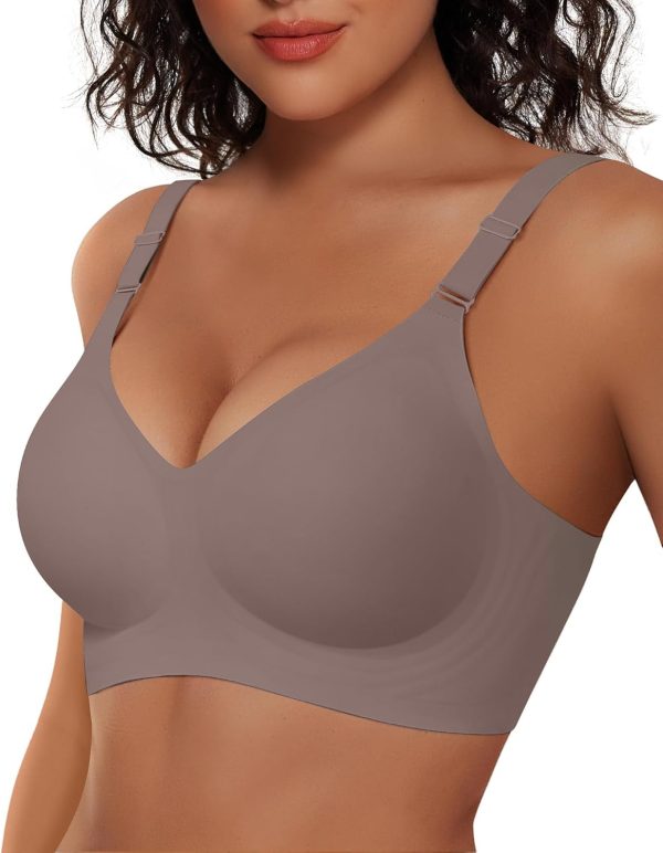 Women Wireless Bras No Underwire Push Up Bra Seamless Supportive Full Coverage Everyday Bras Regular and Plus Size