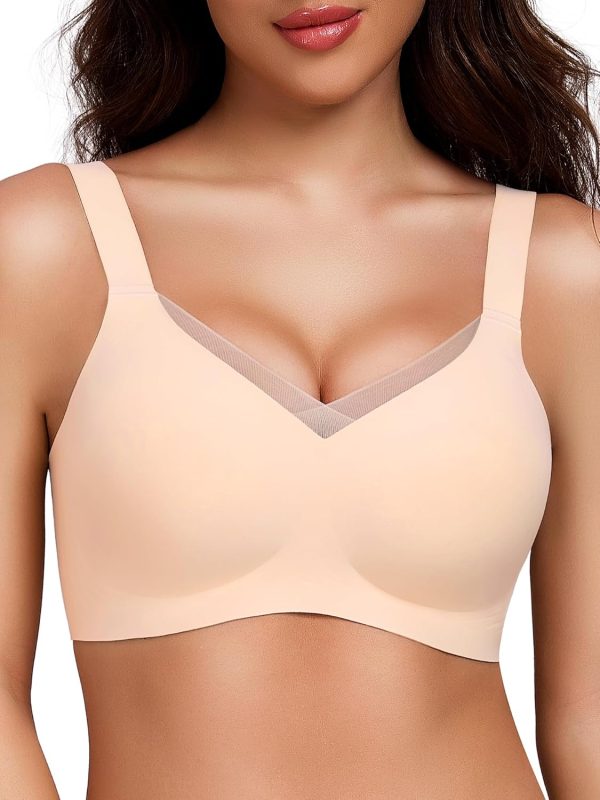 Crossover Bras for Women No Underwire Wireless s Seamless Supportive T Shirt Everyday Bras